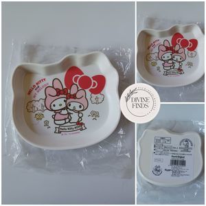 NEW Sanrio Hello Kitty 40th Anniversary KITTY AND My Melody Rare Plate Dish